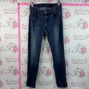 GUESS jeans Marilyn three zip Women's Blue Skinny Jeans bottoms zips